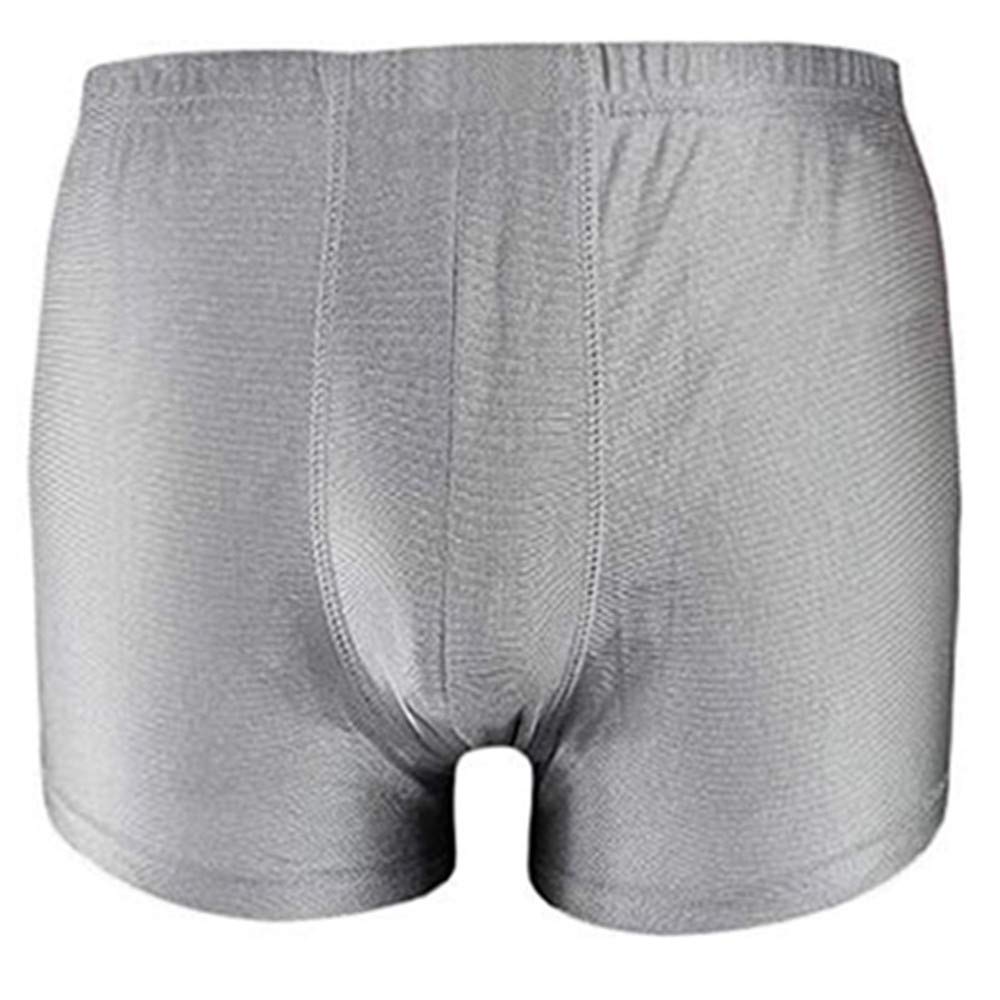 Amradield Men's Underwear Boxer Briefs - Silver EMI & Radiation Protection Underwear for Men - Comfortable & Breathable for Daily Wear, Workout & Travel
