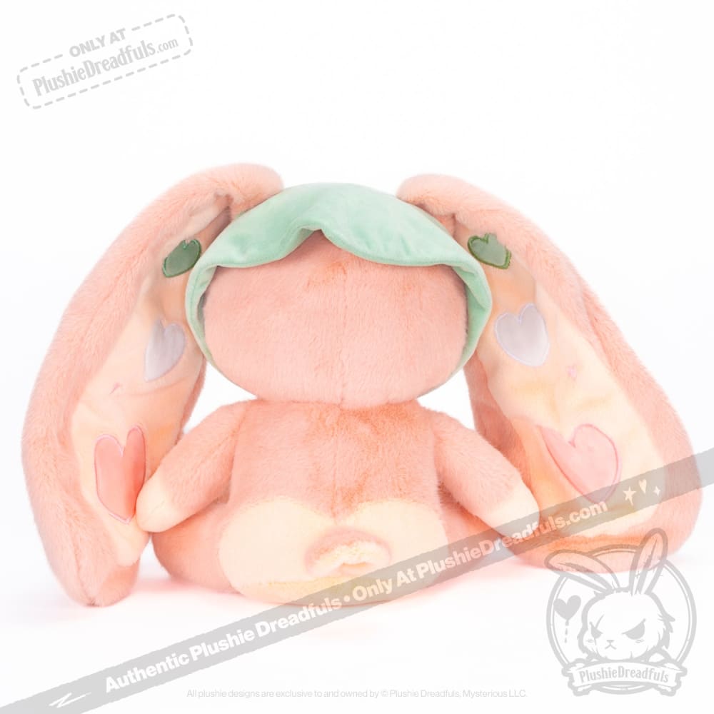 Plushie Dreadfuls Peach Rabbit Stuffed Animal Toy - Soft Cute Bunny Plush for Kids, Gift & Home Decor