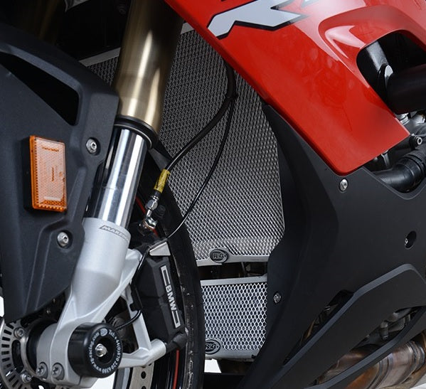 R&G Racing S1000RR S1000XR Radiator Guard (2020 & Up) - Black Motorcycle Engine Protection for Off-Road & Street Riding