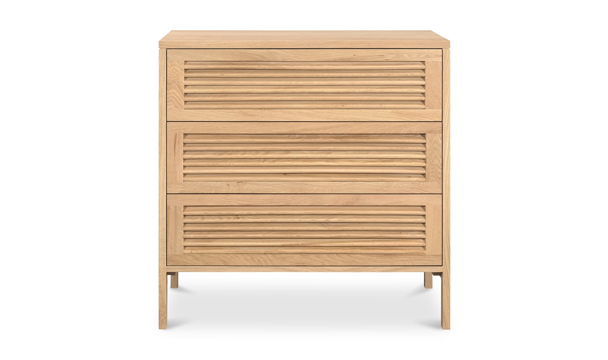Teeda 3 Drawer Chest - White Wooden Dresser with Smooth Gliding Drawers for Bedroom, Nursery & Closet Organization | Modern Storage Solution for Clothes, Toys & Accessories