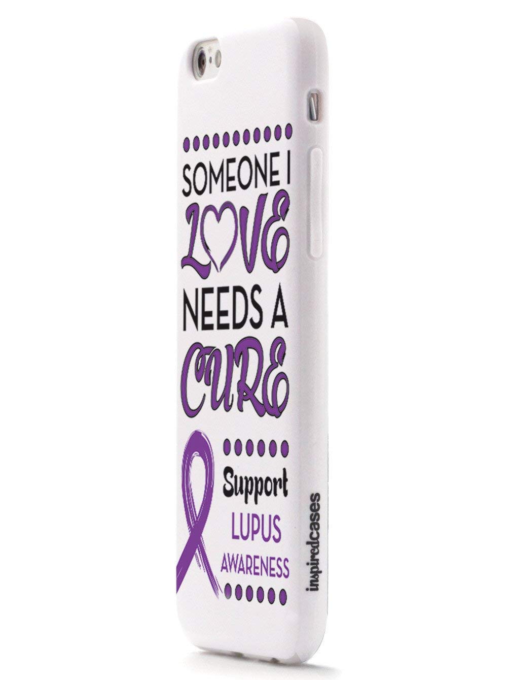 Inspired Cases - Premium 3D Textured Protective Phone Case Compatible with Apple iPhone 8 - Lupus Awareness 