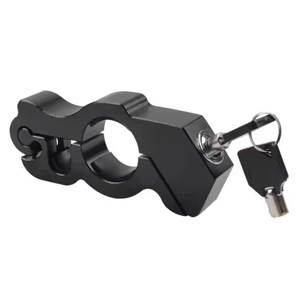 Heavy Duty Motorcycle Anti-Theft Lock - Black Brake Throttle Grip Security Lock for Bikes & Mopeds | Deter Theft for Parking, Storage & Outdoor Use