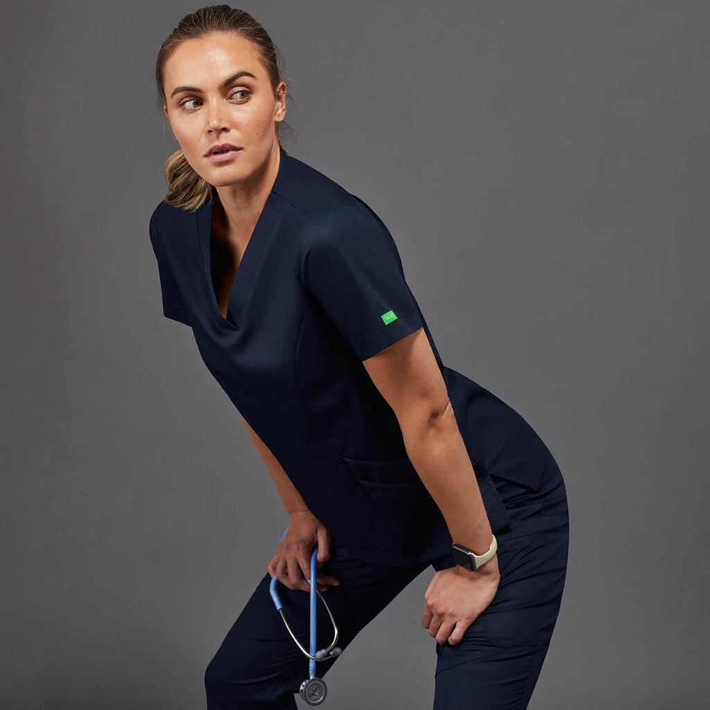Next Generation Antibacterial Active Florence Scrub Top - Breathable Medical Uniform for Nurses & Healthcare Professionals - Perfect for Hospitals, Clinics & Long Shifts