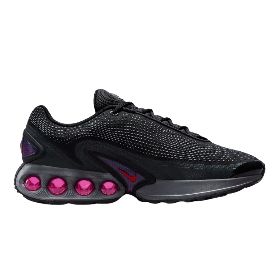 Nike Air Max DN All Night Running Shoes - Black, Dark Smoke Grey, Anthracite & Light Crimson - Comfortable Sneakers for Men & Women - Perfect for Running, Gym & Casual Wear