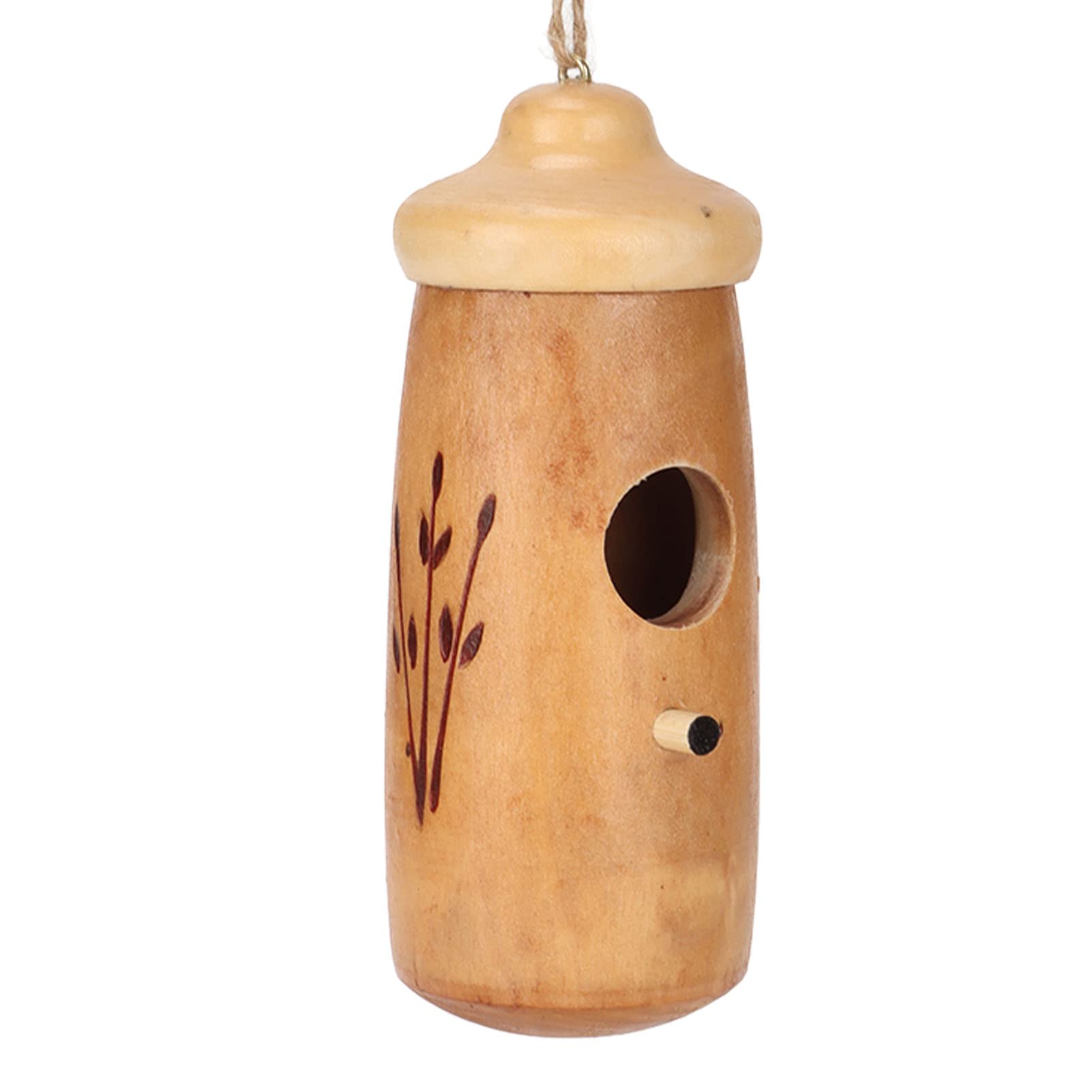 Wooden Hummingbird House - Natural Garden Decor for Outdoor Bird Watching