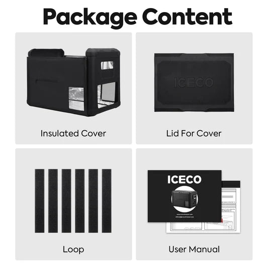 ICECO VL45ProS Insulated Protective Cover for Portable Freezer - Durable & Weatherproof Travel Cooler Accessory | Perfect for Camping, Road Trips & Outdoor Adventures
