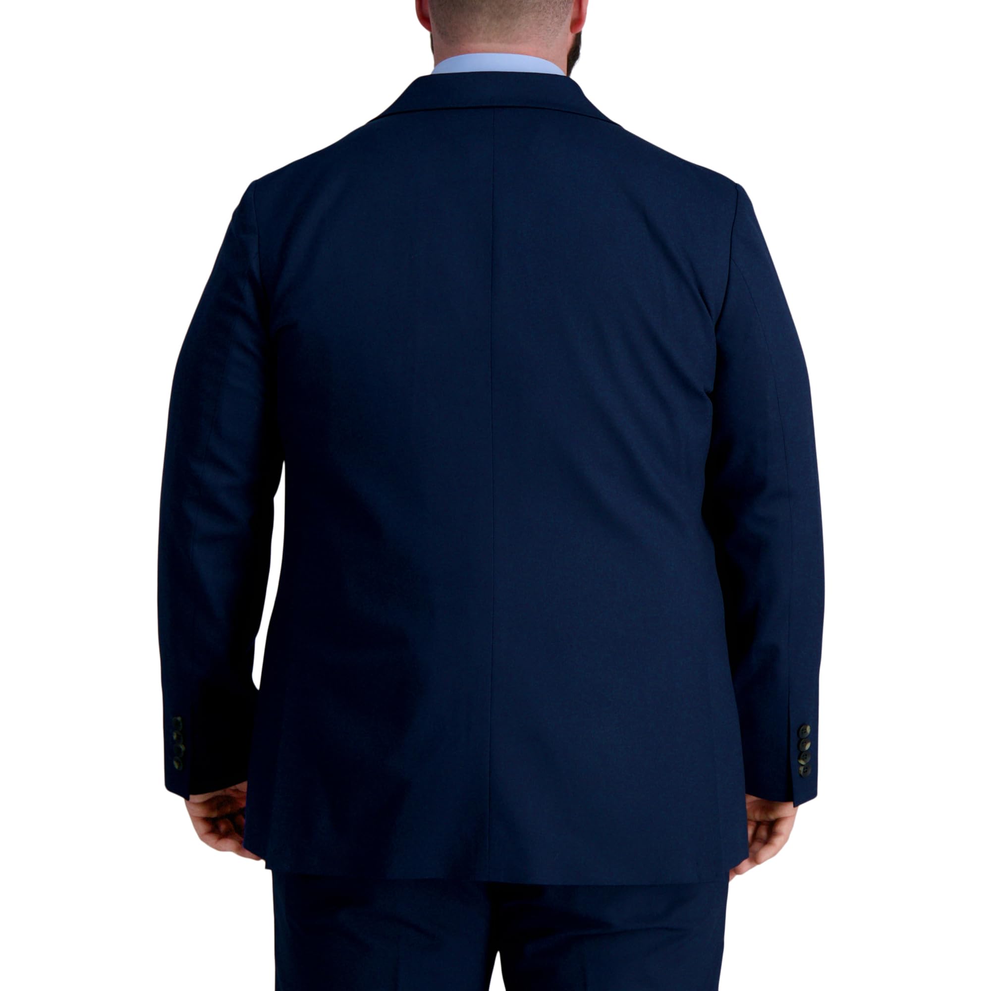 Haggar Men's Premium Tailored Fit Solid Suit Separates - Dress Pants & Blazer Jacket Set (Regular, Big & Tall Sizes) for Business, Wedding & Formal Occasions