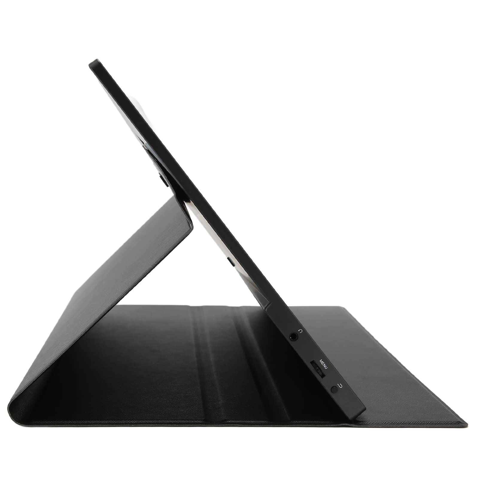 Denash 17.3 Inch Portable Monitor - 1080P FHD HDR USB-C External Screen with PU Leather Cover for Laptop, PC, Mac, PS5 | Perfect for Business Travel, Home Office & Gaming Setup