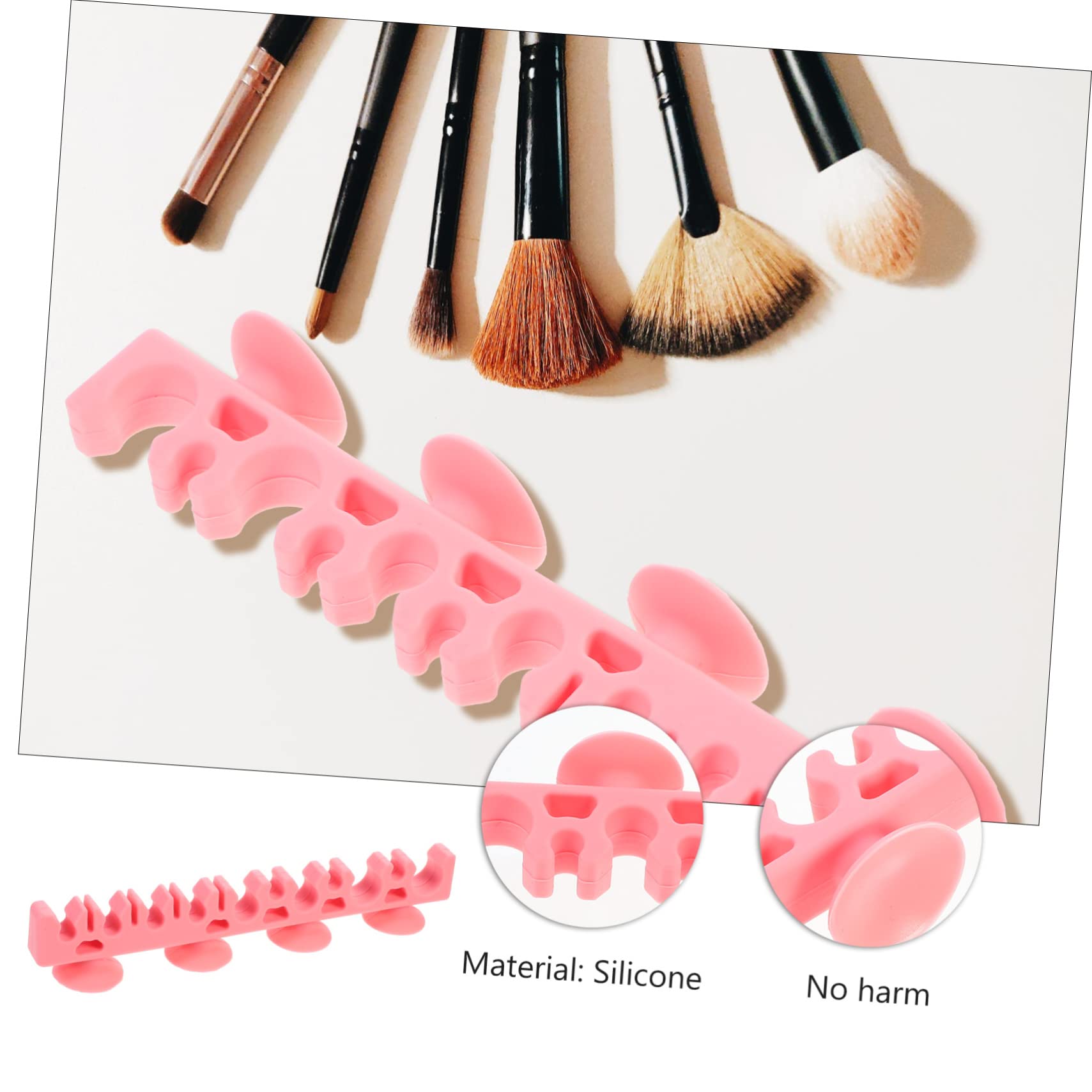 3pcs Makeup Brush Drying Rack - Silicone Cosmetic Brush Organizer & Holder Tower for Fast Drying | Perfect for Home Vanity, Salon, Travel Makeup Kit Storage