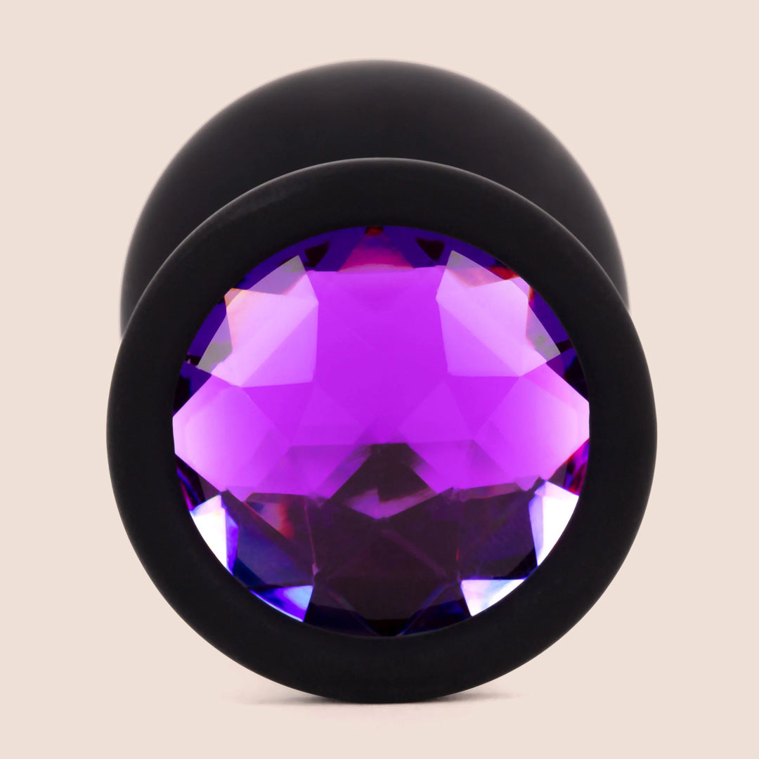 Booty Bling™ Large Jeweled Silicone Butt Plug - Sparkling Anal Pleasure for Women & Men, Perfect for Sensual Play & Intimate Moments