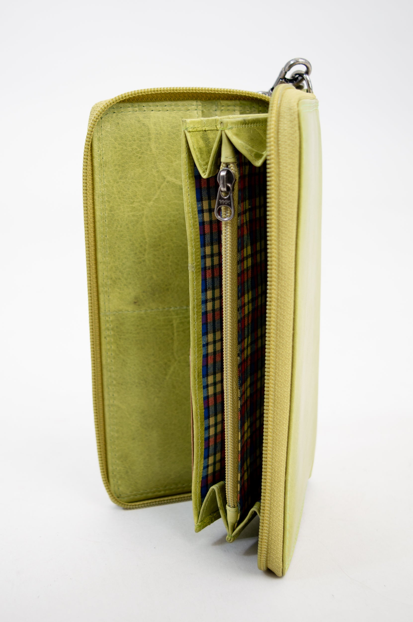 Adrian Klis 195 Genuine Buffalo Leather Wallet for Men - Light Green Slim Bifold Wallet with RFID Protection - Perfect for Everyday Carry & Travel