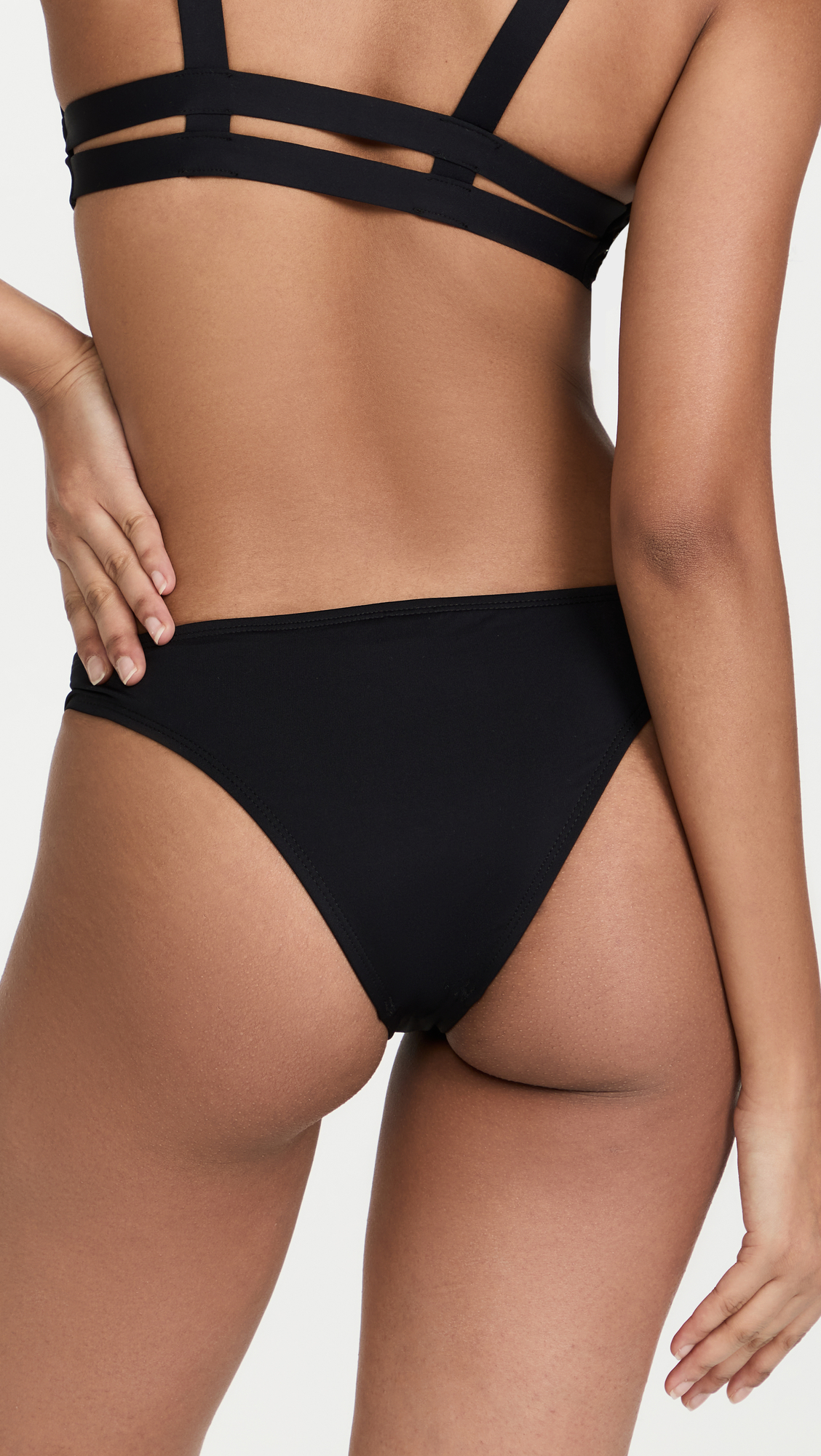 Women's California Cut Candy Bottom Swimwear - High Waisted Bikini Bottoms for Beach & Pool - Trendy Summer Swimsuits for Women