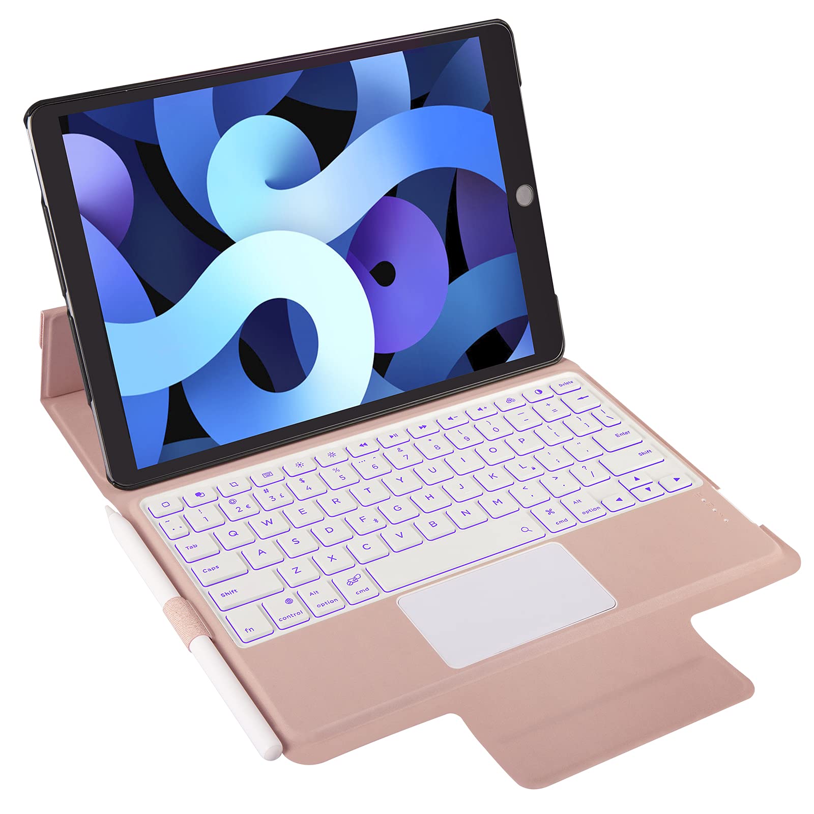 Wireless Bluetooth Keyboard Case for iPad 10.2 inch (9th/8th/7th Gen), iPad Pro 10.5