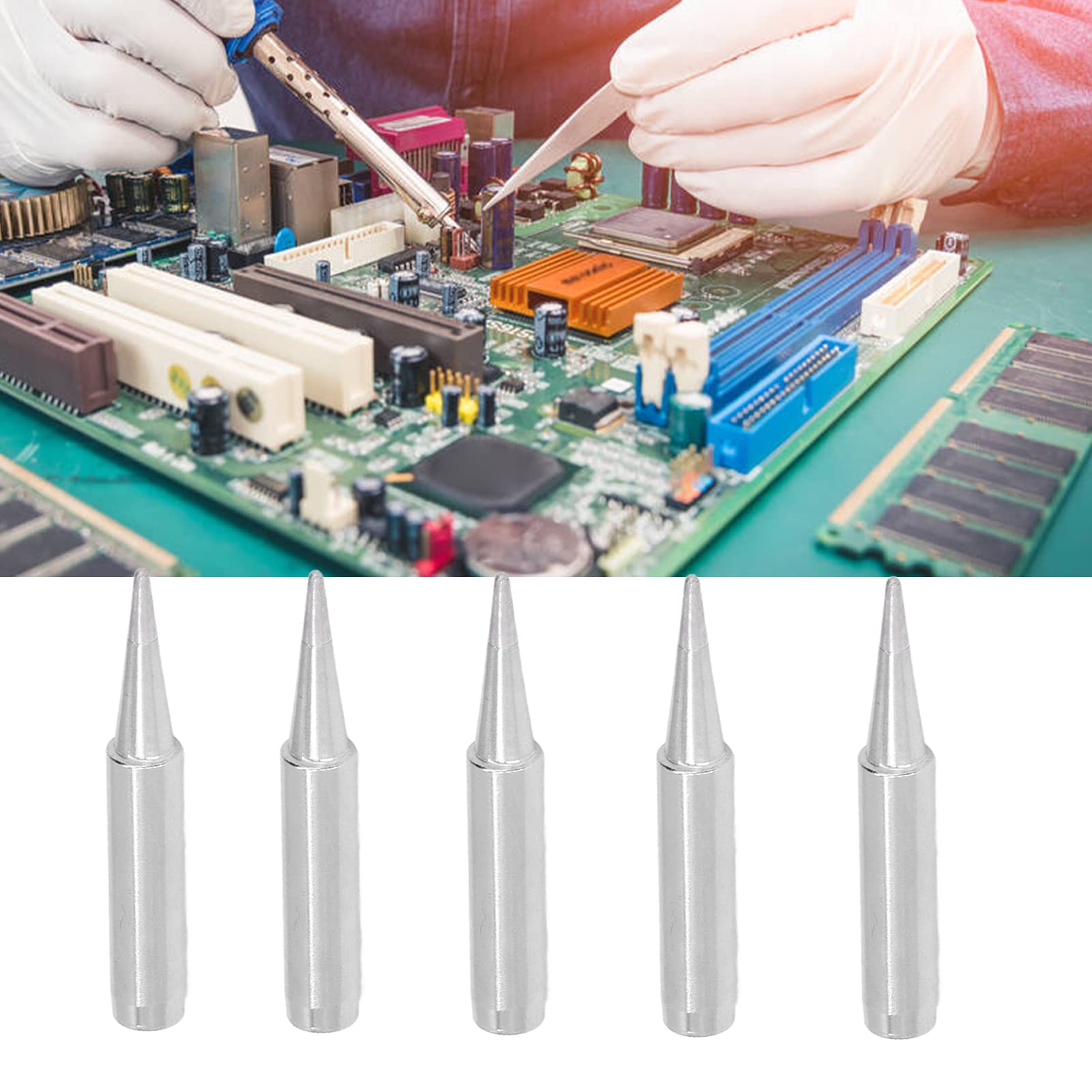 High-Quality Soldering Iron Tips - Oxidation Resistant Copper Electroplated Replacement Tips for 937 Soldering Station | Perfect for Electronics Repair, DIY Projects & Circuit Board Work
