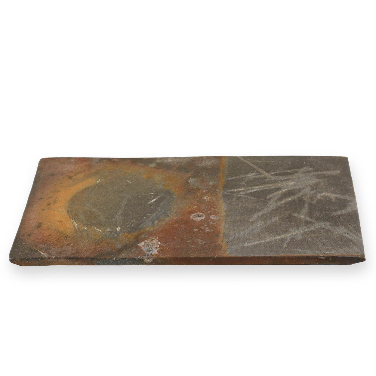 Premium Kanayama Matte Brown Ceramic Rectangular Plate - 10.16