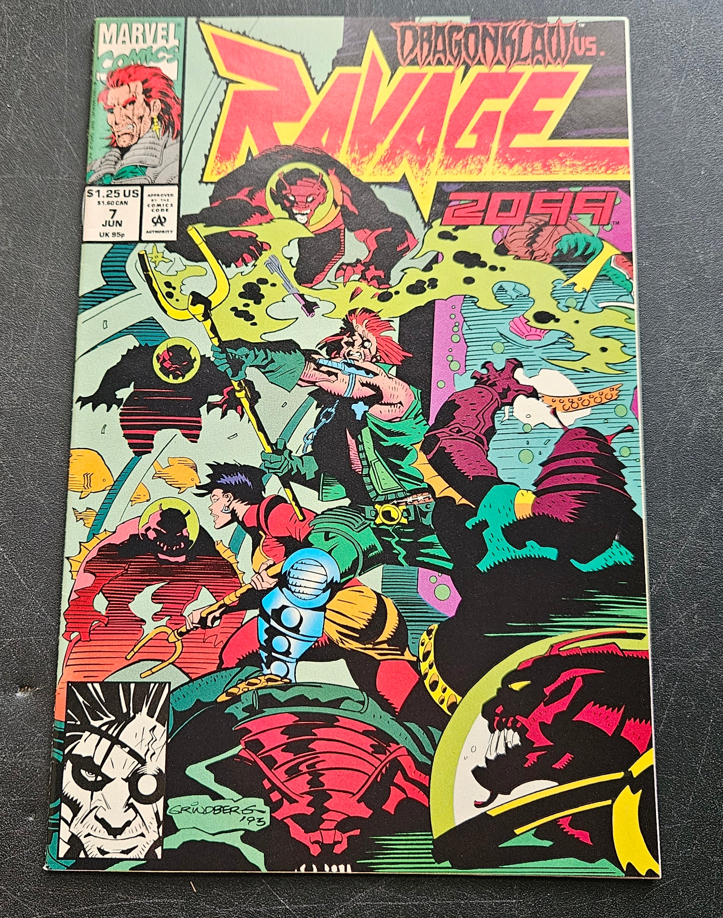 Ravage 2099 #7: The Vengeance of Dragonklaw - Marvel Comic Book (June 1993) | Collectible Superhero Graphic Novel for Comic Enthusiasts & Marvel Fans