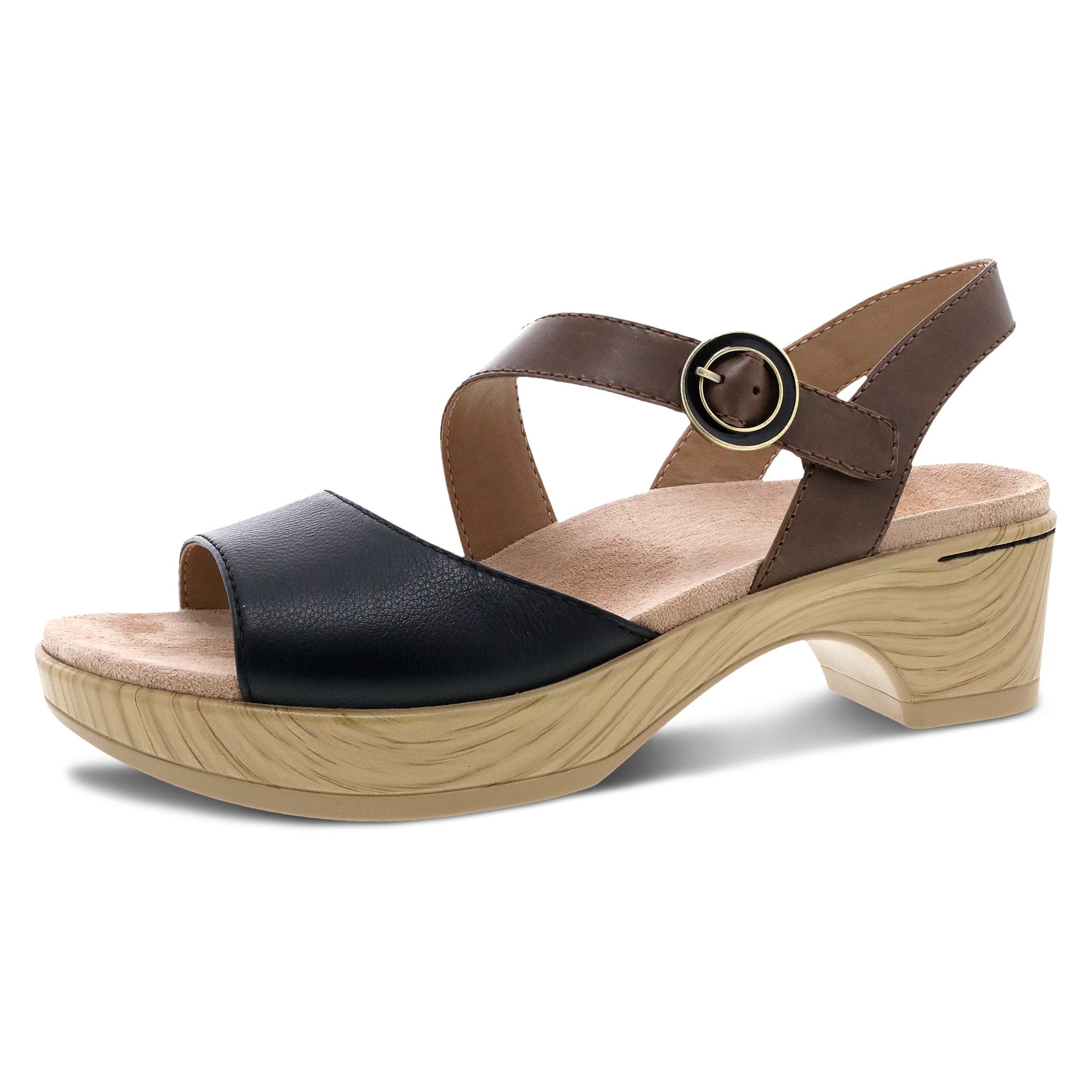 Dansko Marjory Women's Comfortable Platform Sandals with Arch Support - Adjustable Hook & Loop Strap - Lightweight Rubber Sole - Casual & Dressy Shoes for Work, Travel & Everyday Wear