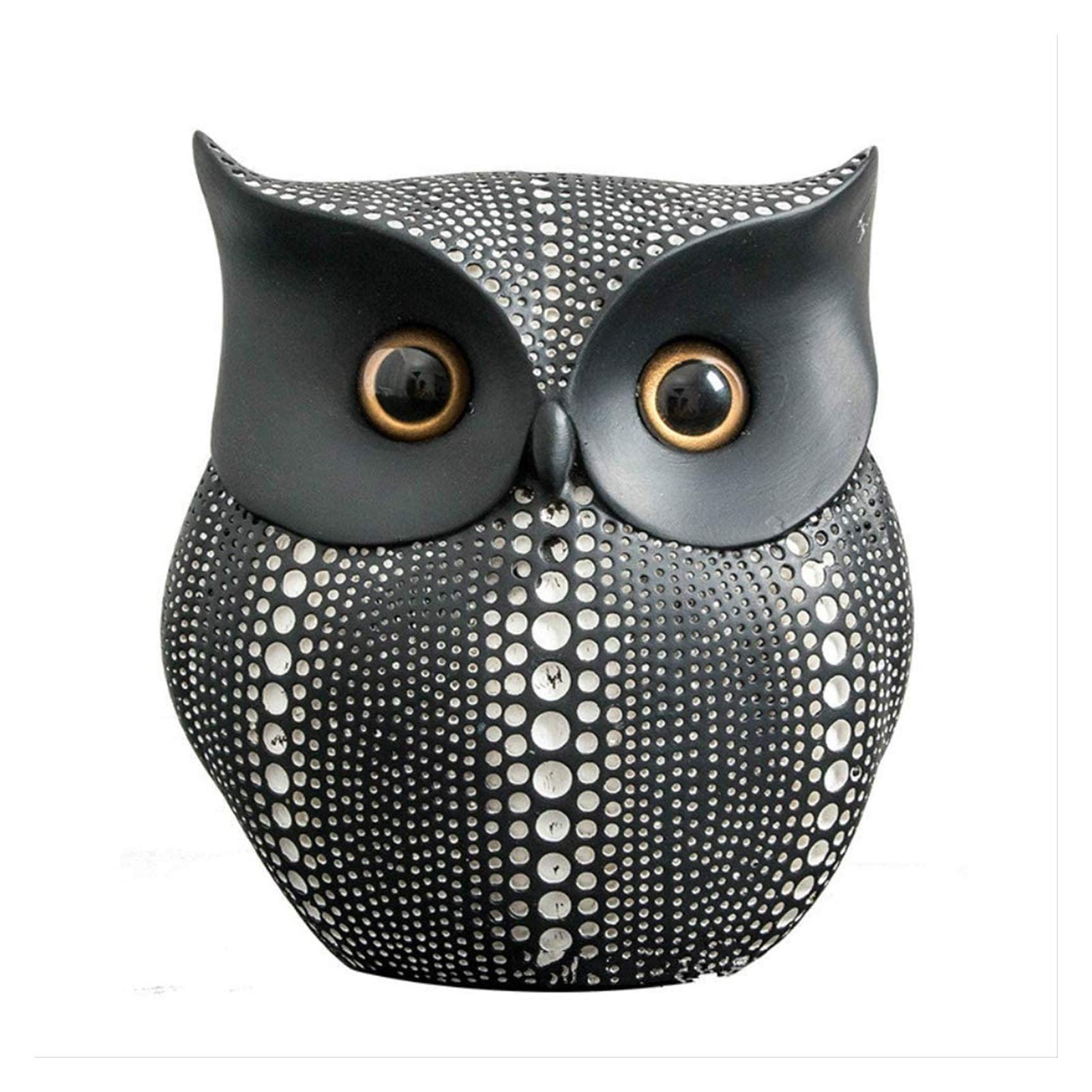 Handiya Cute Owl Statue - Resin Animal Sculpture for Home Decor, Creative Art Figurine, Collectible Gift for Owl Lovers | Perfect for Living Room, Office Desk & Bookshelf Decor