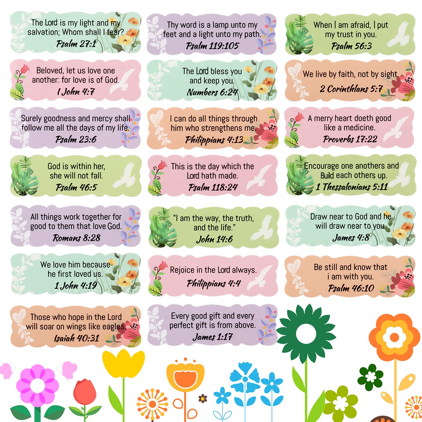 Bible Verse Stickers - 200pcs Inspirational Christian Decals for Gifts & Decor