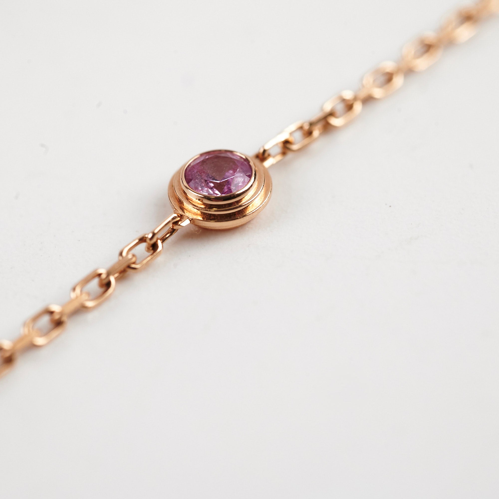 Cartier Pink Gold Sapphire Bracelet for Women - Luxury Jewelry Gift for Anniversary, Birthday & Special Occasions - Elegant & Timeless Fashion Accessory