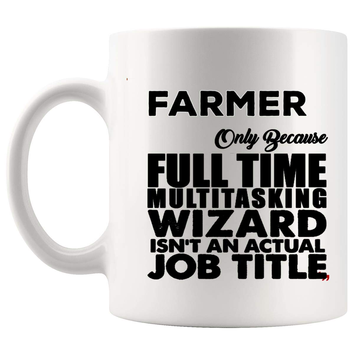 Funny Farmer Coffee Mug - Hilarious Dairy Farming Joke Gift for Men & Women | Perfect Birthday Present for Farmers, Agriculturalists & Farm Hands | Great for Morning Coffee, Office Use & Farmhouse Decor