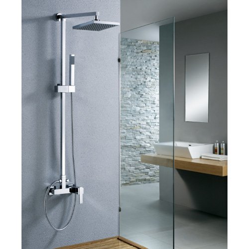 Rainfall Shower Faucet Set - High Pressure Luxury Bathroom Showerhead with Adjustable Spray Modes - Perfect for Spa-Like Relaxation and Modern Bathroom Upgrades