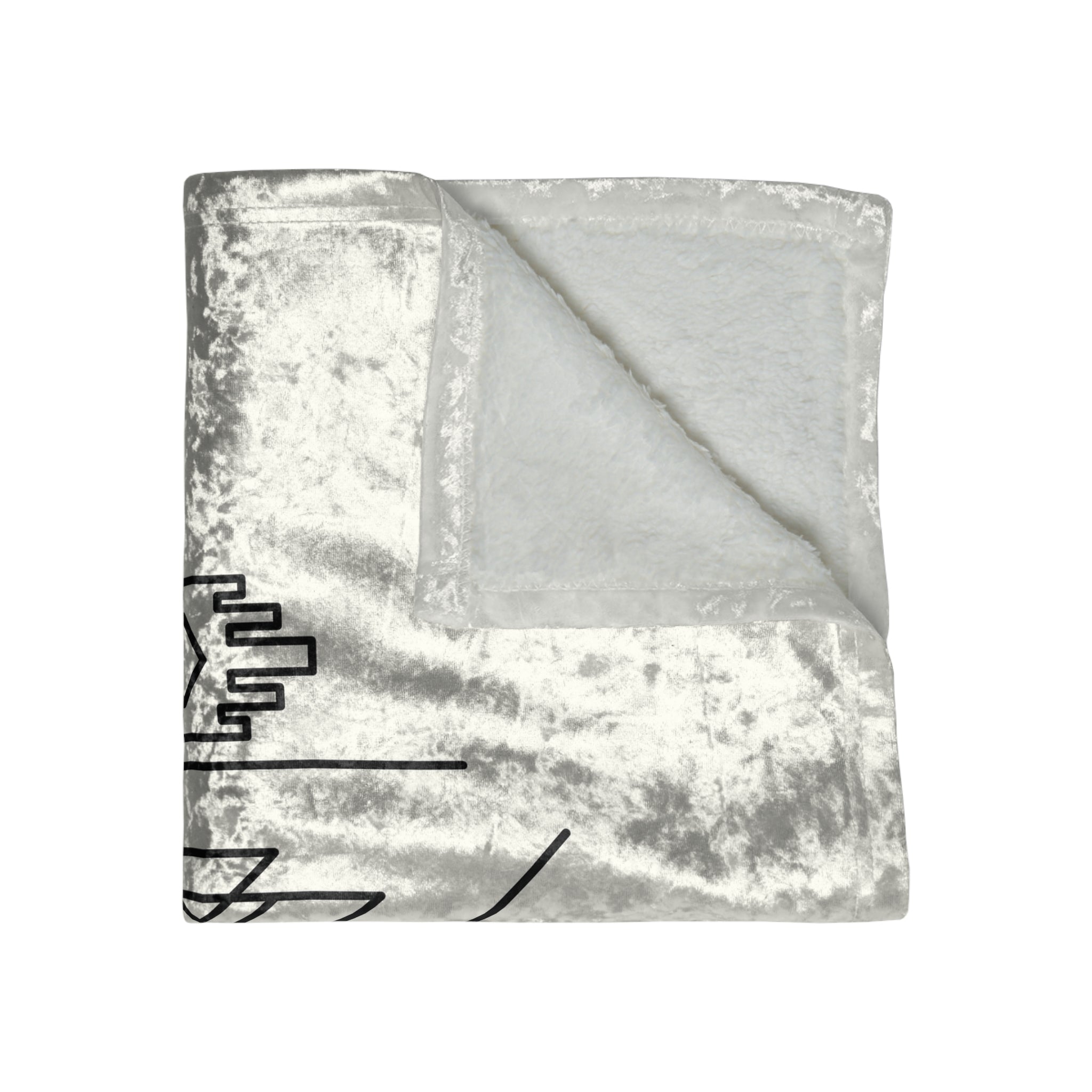 Soft Crushed Velvet Blanket with Aztec Motif Print - Boho Chic Throw for Bedroom, Couch & Living Room - Perfect for Cozy Nights, Home Decor and Gift Giving