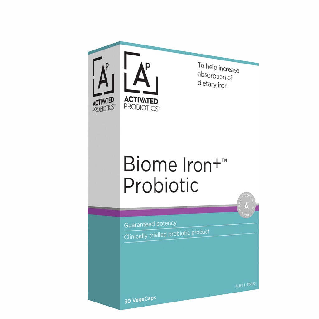 Activated Probiotics with Biome Iron+ for Gut Health & Immune Support - Ideal for Digestive Wellness & Daily Immunity Boost