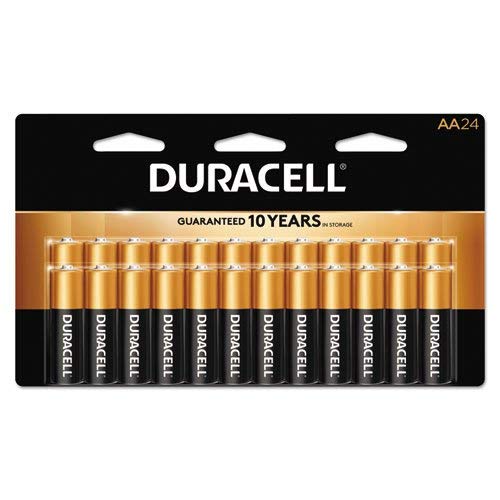 DuraLock Power Preserve AA Alkaline Batteries - 24 Pack Long-Lasting CopperTop Batteries for Toys, Flashlights & Electronics - 1 Box (24 Count)