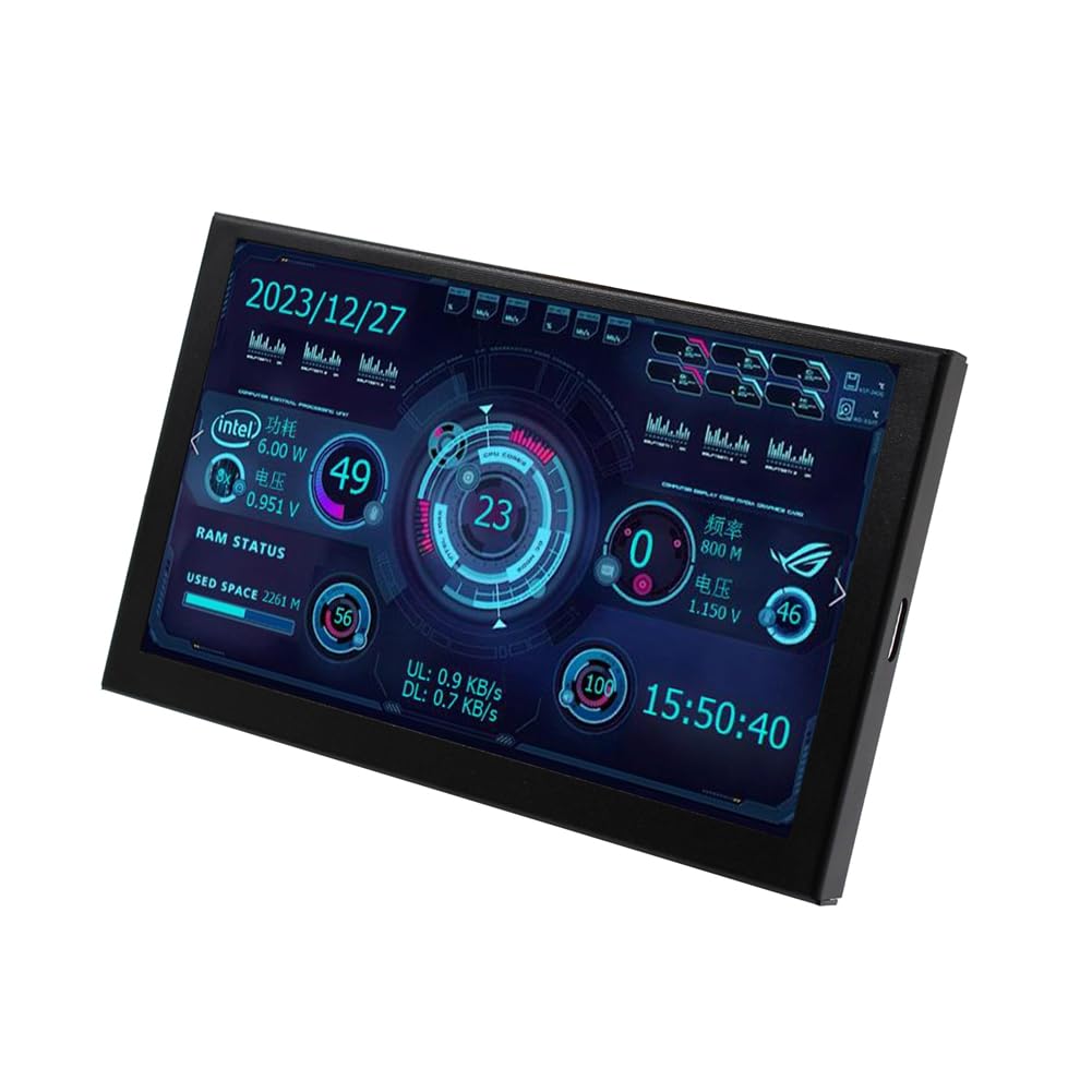 5 Inch IPS USB Portable Secondary LCD Monitor - Dynamic Display Sub-Screen for Laptop & Desktop, Ideal for Coding, Gaming, and Multitasking
