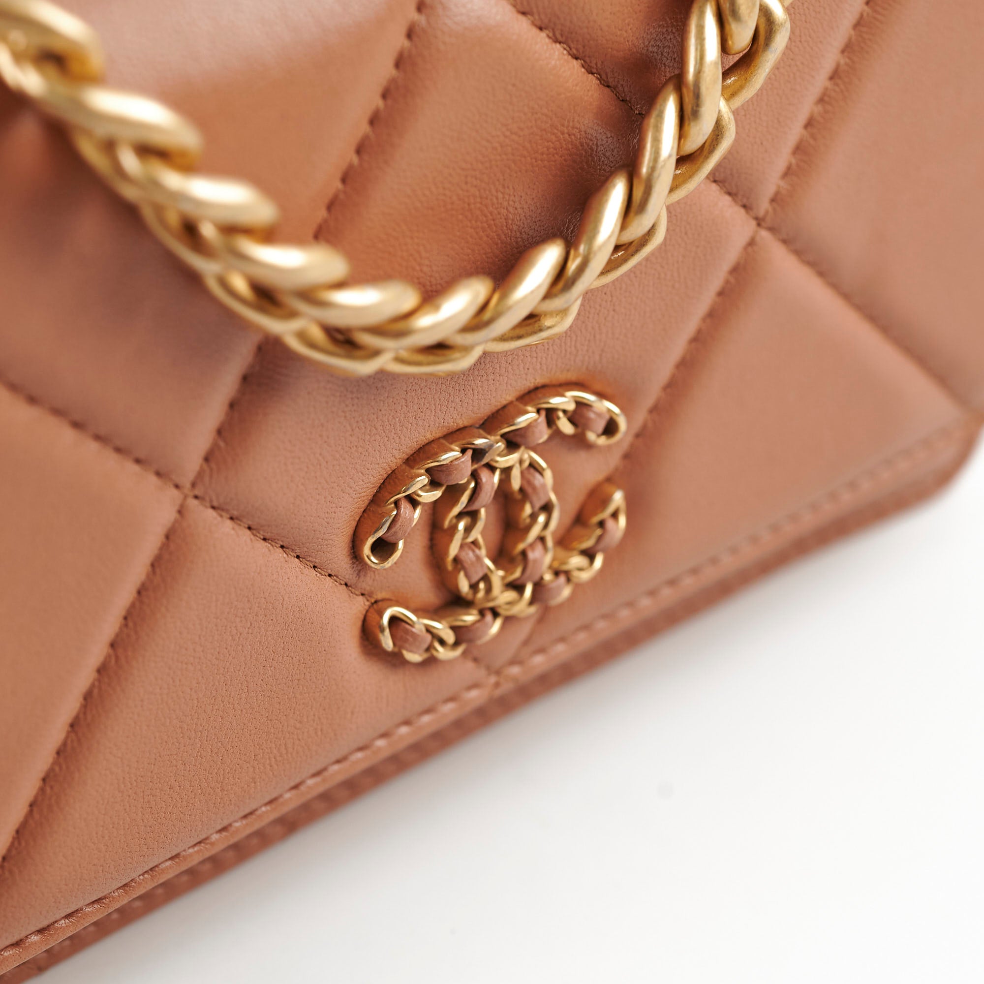 Chanel 19 Wallet On Chain WOC Bag in Caramel - Luxury Crossbody Bag for Women, Perfect for Parties, Date Nights & Everyday Use