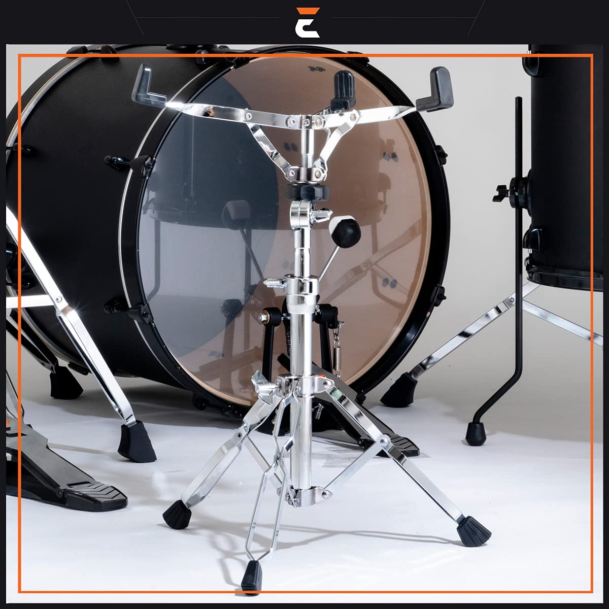 SE2 Standard Snare Drum Stand with Edge Hardware Design - Perfect for Live Performances & Studio Recording