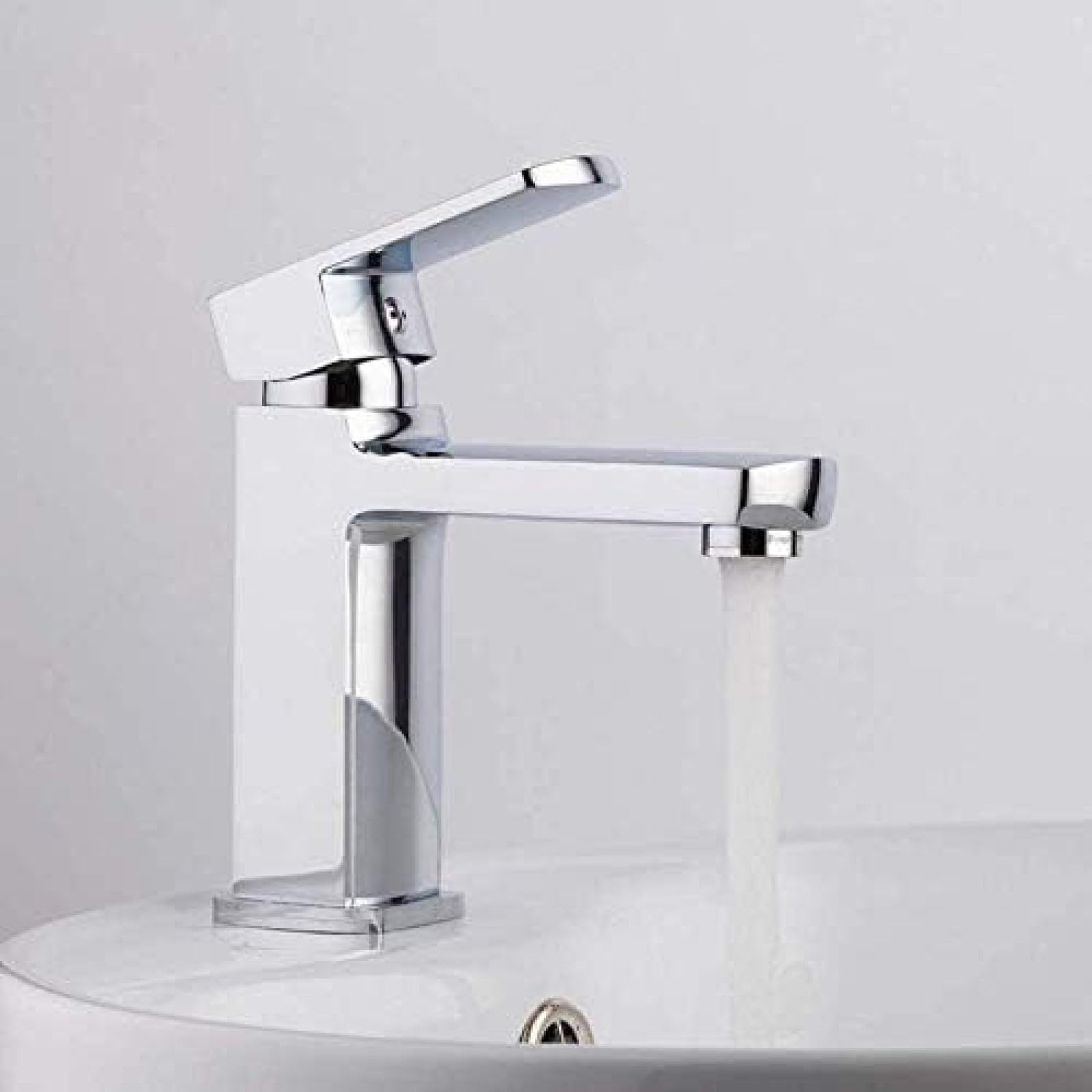 CRJUS Modern Single Handle Kitchen Faucet - Stainless Steel Pull Down Sprayer Tap for Sink, Brushed Nickel Waterfall Mixer for Bathroom & Kitchen - Perfect for Cooking, Washing Dishes & Home Renovation