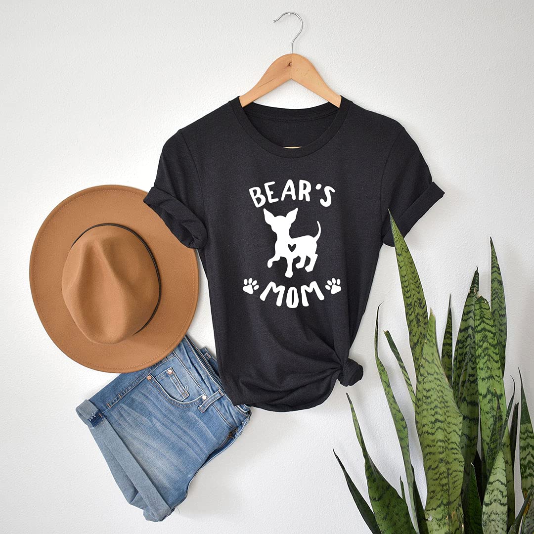 Custom Dog Mom T-Shirt with Pet Name - Funny Dog Lover Shirt for Women - Perfect Gift for Dog Owners - Great for Dog Parks, Walks & Pet Lover Events