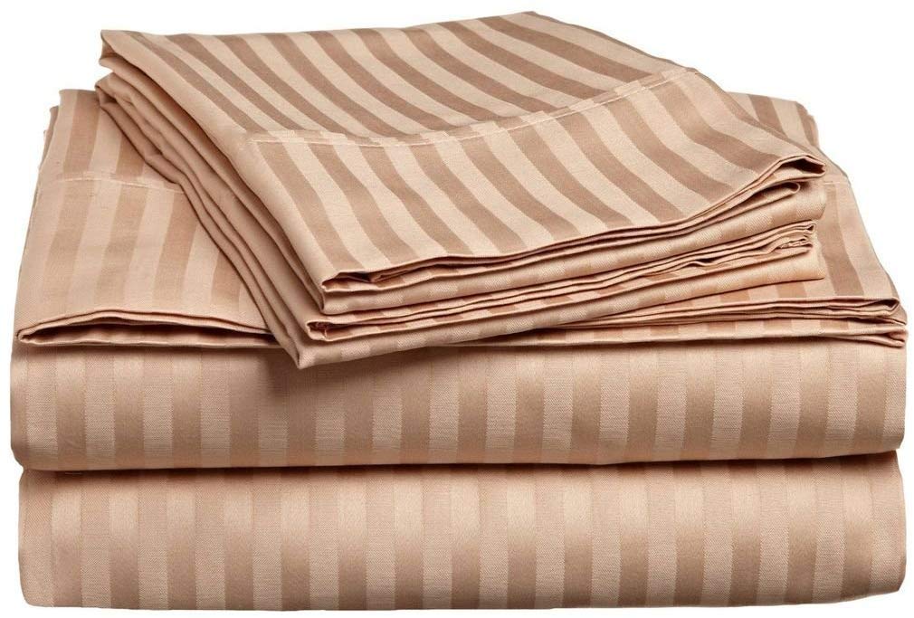 Premium 1500 Thread Count Pima Cotton 4-Piece Queen Sheet Set - Deep Pocket Fits 30-34
