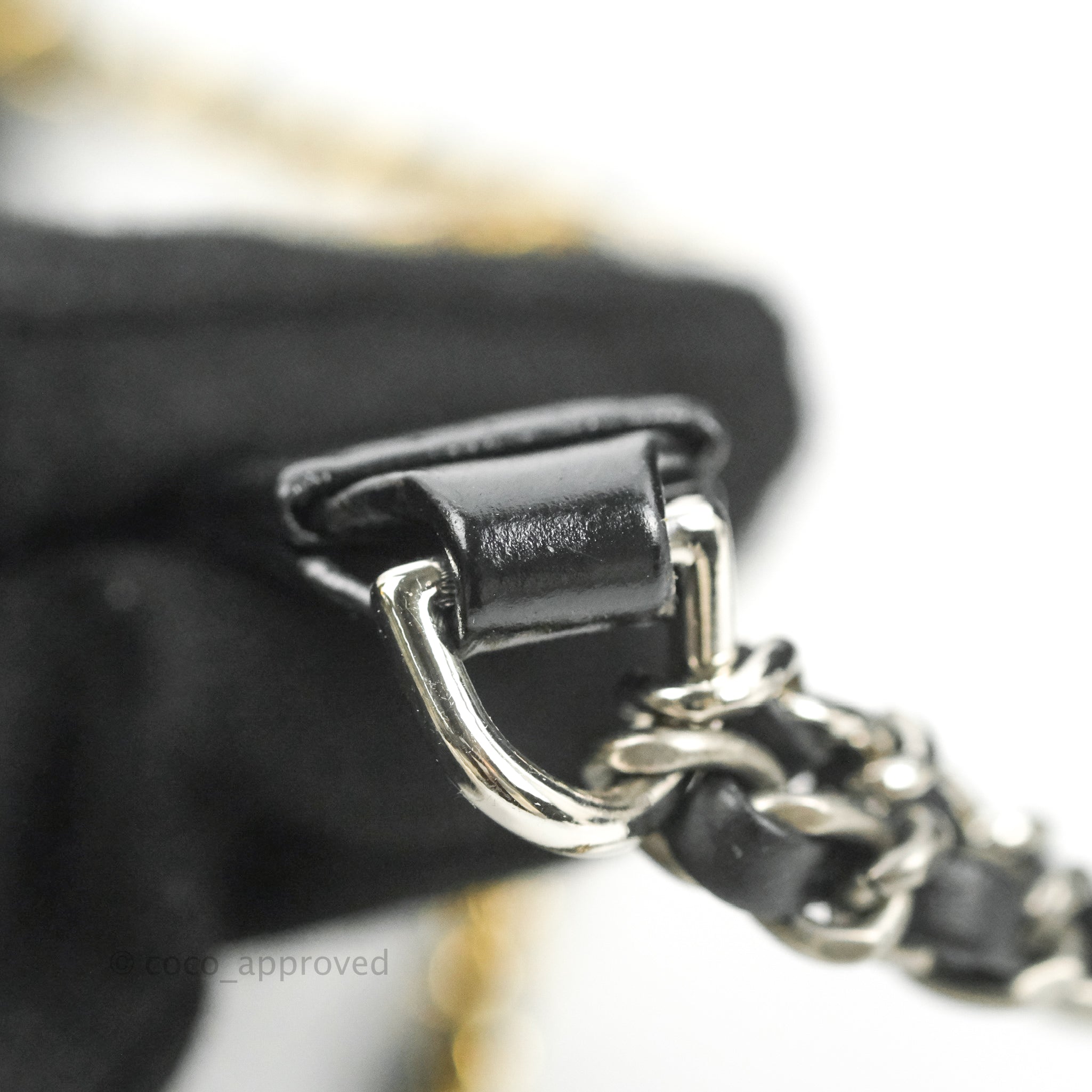 Chanel Small Gabrielle Hobo Bag in Black Calfskin with Chevron Pattern & Mixed Hardware - Perfect for Everyday Use, Work & Special Occasions