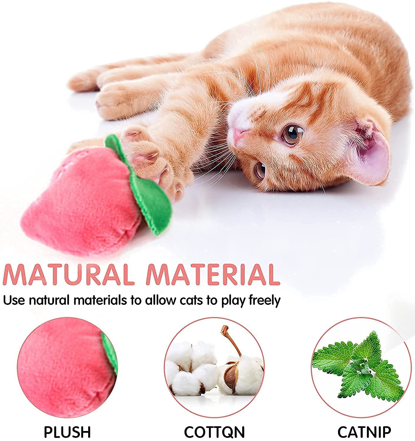 Interactive Cat Toys for Indoor Cats - 12 Pack Crinkle Sound Catnip Filled Mouse Chew Toys, Soft & Durable Teething Toys for Kittens - Perfect for Playtime, Training, and Stress Relief (Large Size)