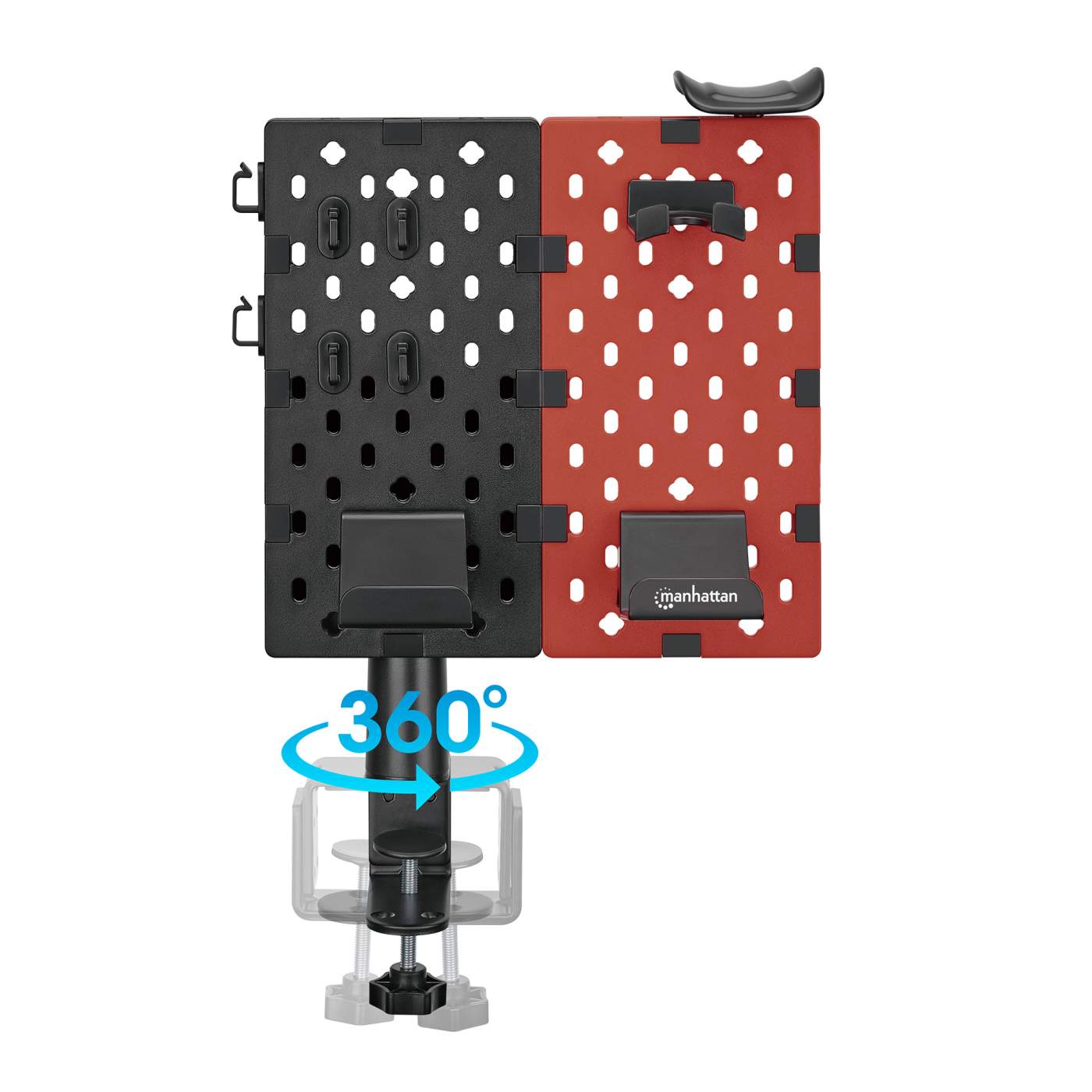 Pegboard Desktop Organizer and Accessory Holder - Wall Mounted Storage Solution for Office, Workshop & Home Organization - Perfect for Tools, Stationery & Craft Supplies