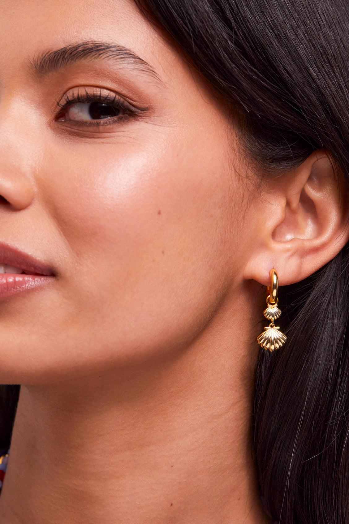 Shell Drop Hoops Earrings - Elegant Beach Jewelry for Women | Perfect for Summer Vacations, Beach Weddings & Boho Fashion