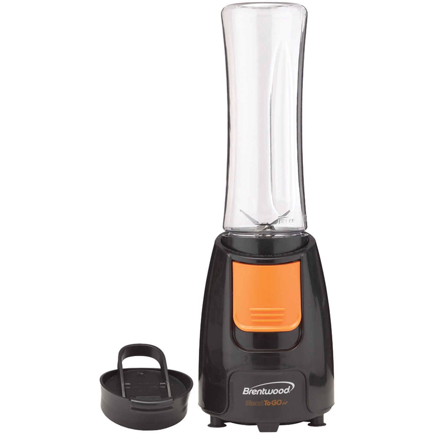 Brentwood Blend to Go Personal Blender with 20 oz Travel Cup - Portable Smoothie Maker for Shakes, Juices & Protein Drinks - Perfect for Gym, Office & On-The-Go Lifestyle - Black