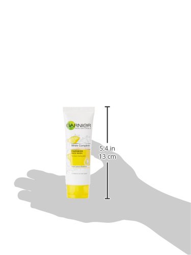 Garnier Skin Naturals White Complete Brightening Face Wash 50g - Daily Whitening & Hydrating Cleanser for Glowing Skin - Perfect for Morning & Night Skincare Routine
