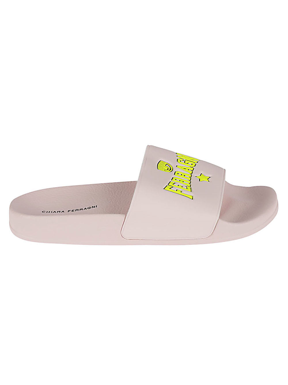 Chiara Ferragni Women's Pink Glitter Sandals - Fashionable Summer Slide Shoes for Beach, Pool & Casual Outings