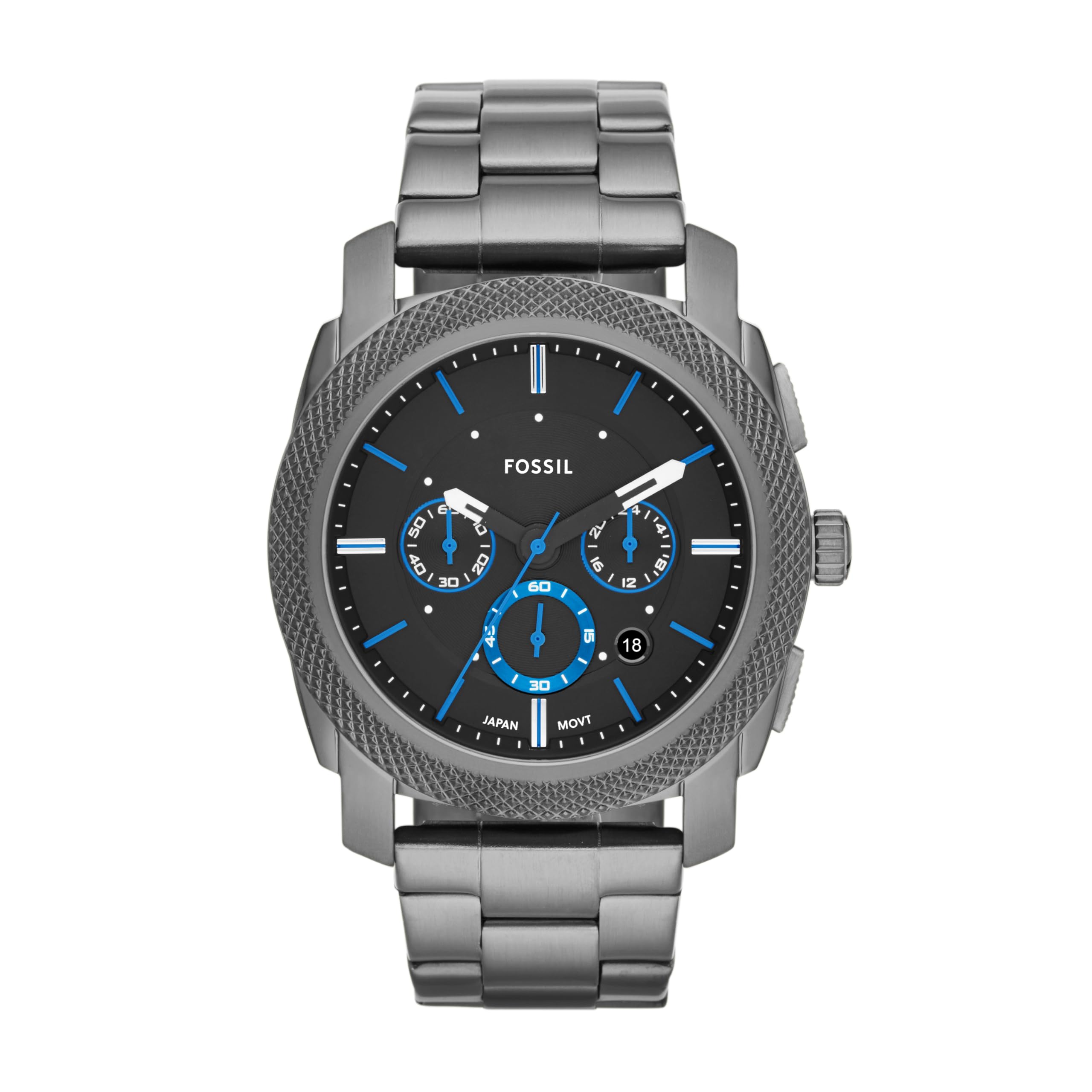 Fossil Machine Men's Chronograph Watch - Stainless Steel Quartz Analog Wristwatch for Business, Casual & Formal Wear