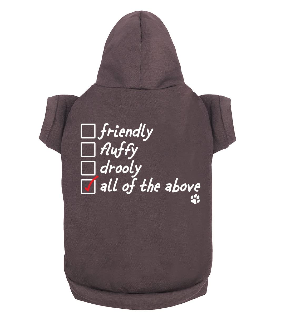 Funny Dog Hoodies - Cute & Soft Pet Sweatshirt for Small & Large Dogs | Fluffy, Breathable Puppy & Cat Clothes | Perfect for Walks, Photos & Indoor Play (Charcoal, X-Large)