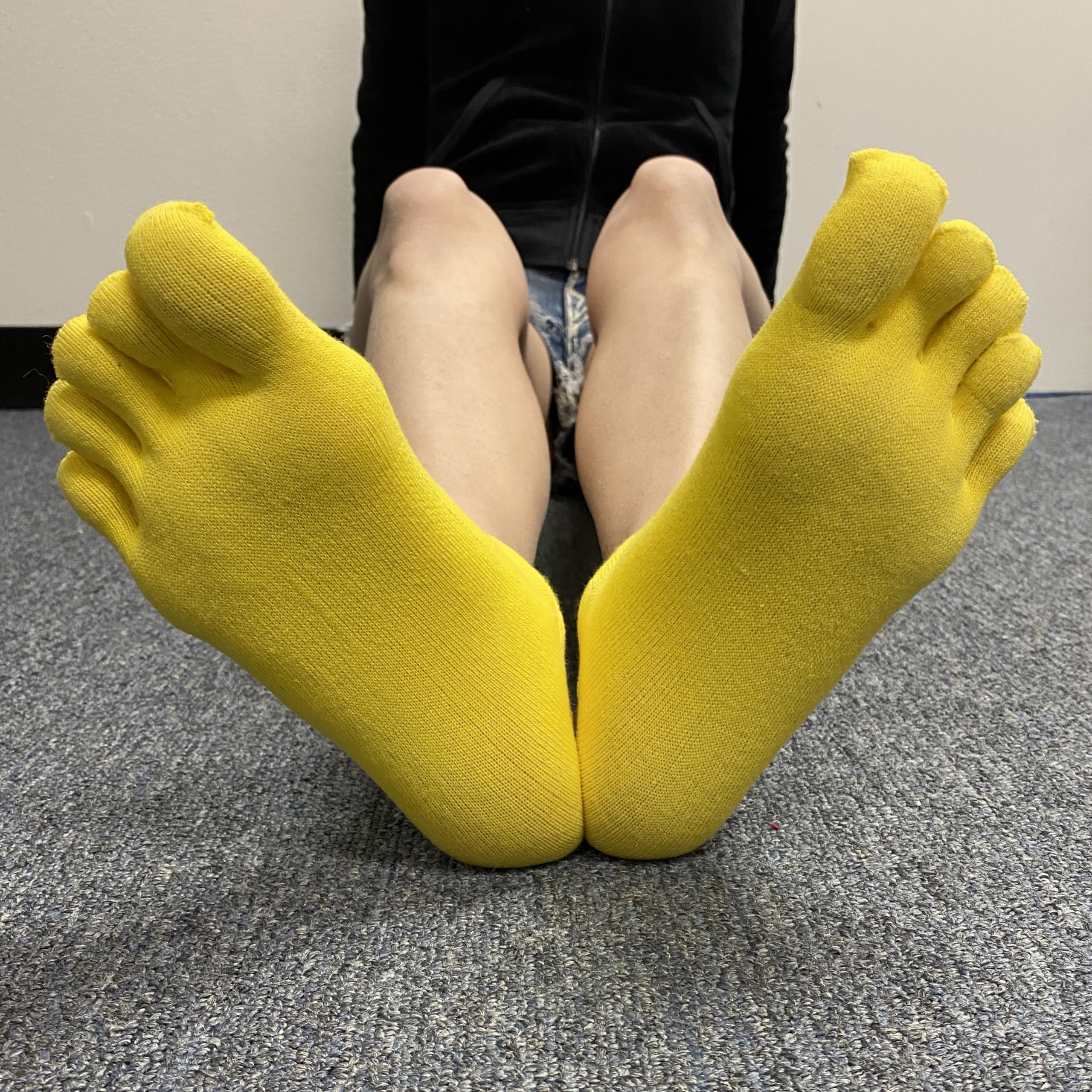 COUVER 5 Finger No Show Toe Socks for Men & Women - Breathable Invisible Liner Socks (Multiple Colors) - Perfect for Sneakers, Loafers & Casual Shoes