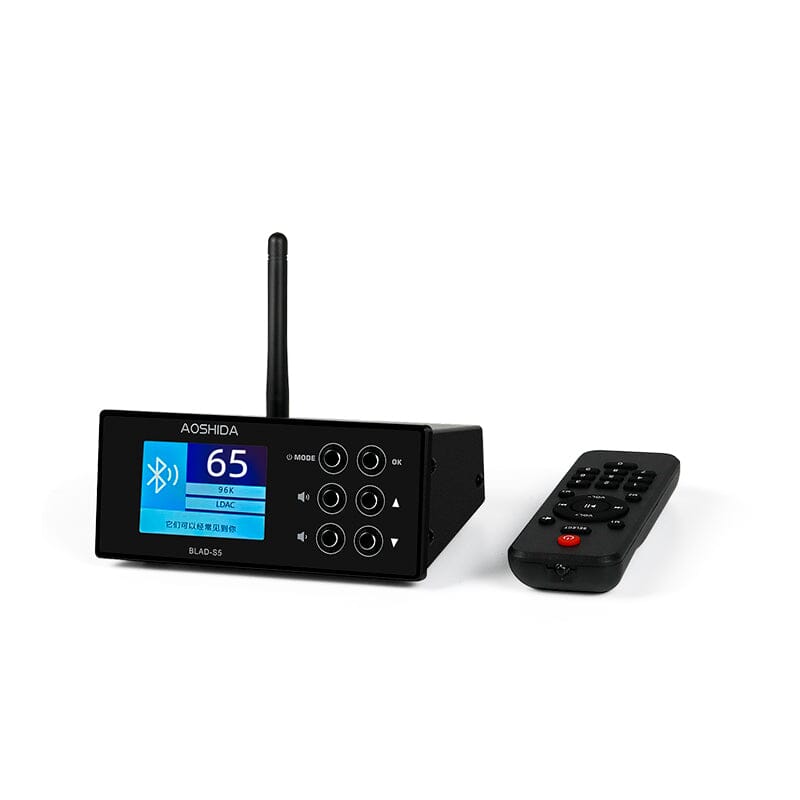 AOSHIDA BLAD S5 ES9038 Bluetooth 5.0 & FM Audio Receiver DAC Converter - High Fidelity Wireless Music Streaming for Home, Car, and Office