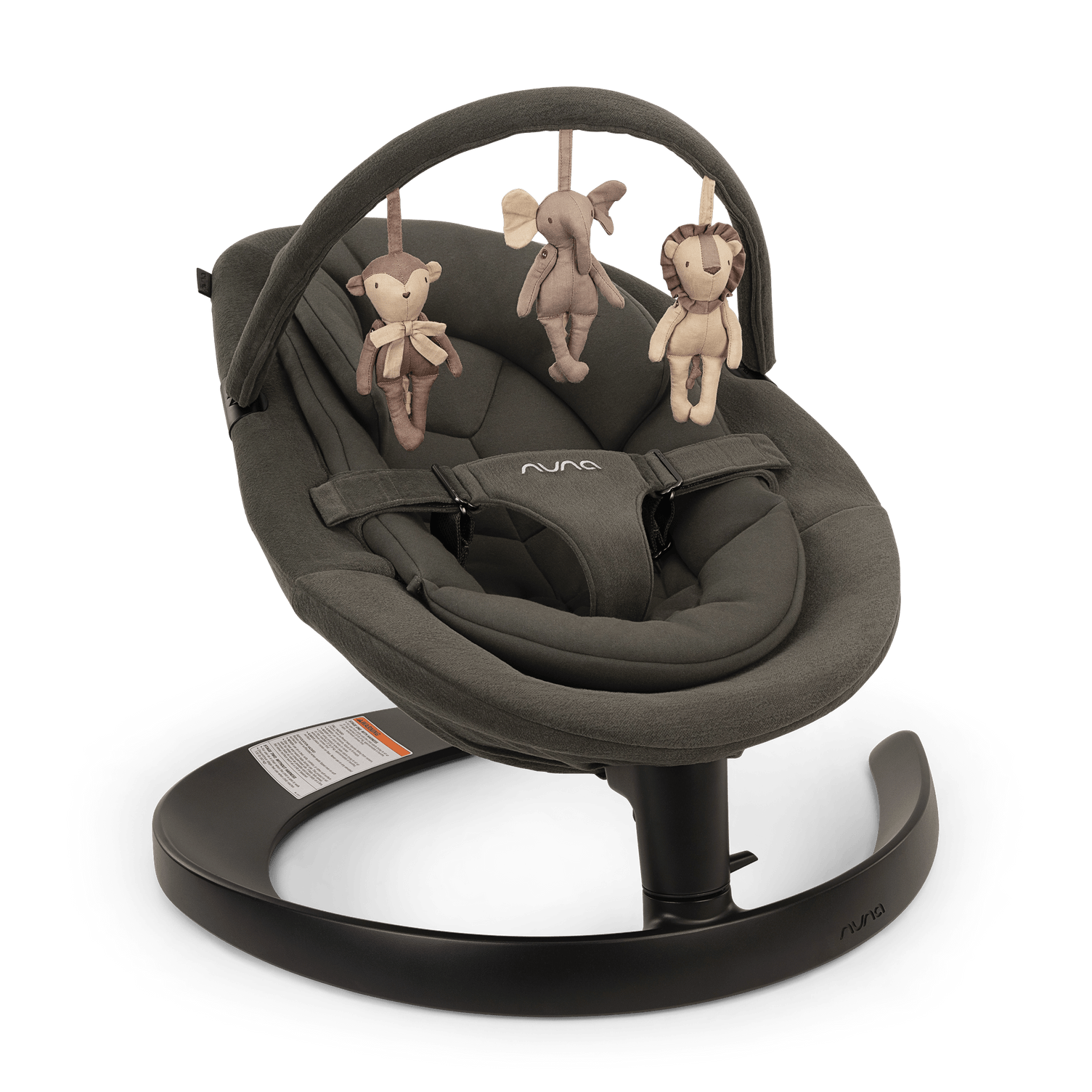 Nuna Leaf Grow Baby Swing with Toy Bar - Adjustable Infant Seat for Newborns to Toddlers - Perfect for Nursery, Living Room & Outdoor Use