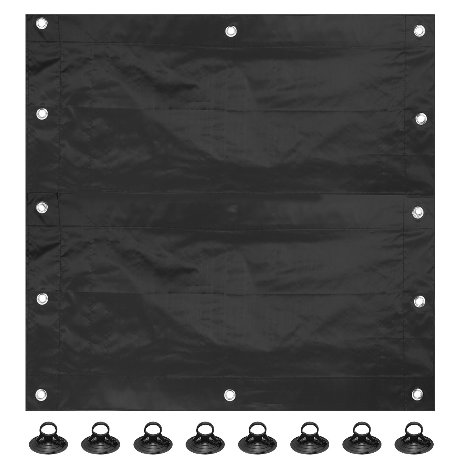 PATIKIL Blackout Curtains for Nursery & Bedroom - 38 x 37 Inch Temporary Room Darkening Window Shades with Suction Cups | Perfect for Baby Sleep, Daytime Naps & Light-Sensitive Adults