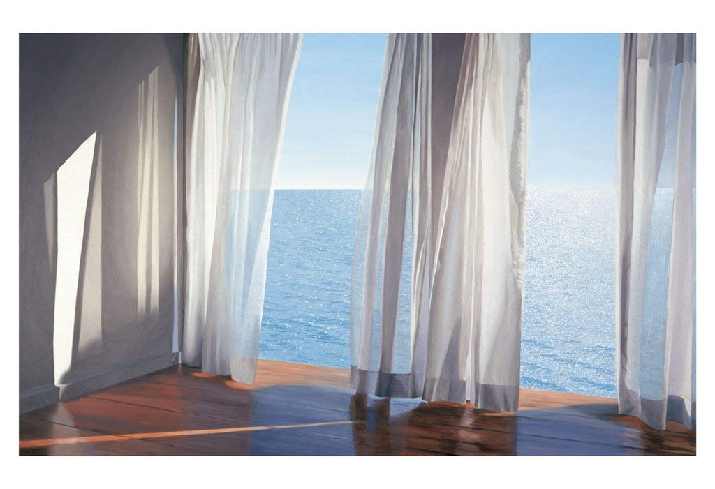 Alice Dalton Brown 'Blues Come Through' Ocean Sunrise Realism Art Print - Choose Size (12x18, 16x24, 24x36) - Perfect for Beach House Decor, Living Room Wall Art & Coastal Theme Bedrooms