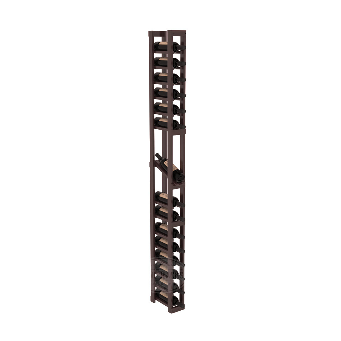 InstaCellar 1 Column Display Row Rack - Premium Wine Bottle Organizer for Kitchen, Bar & Cellar Storage - Perfect for Home, Restaurants & Wine Shops